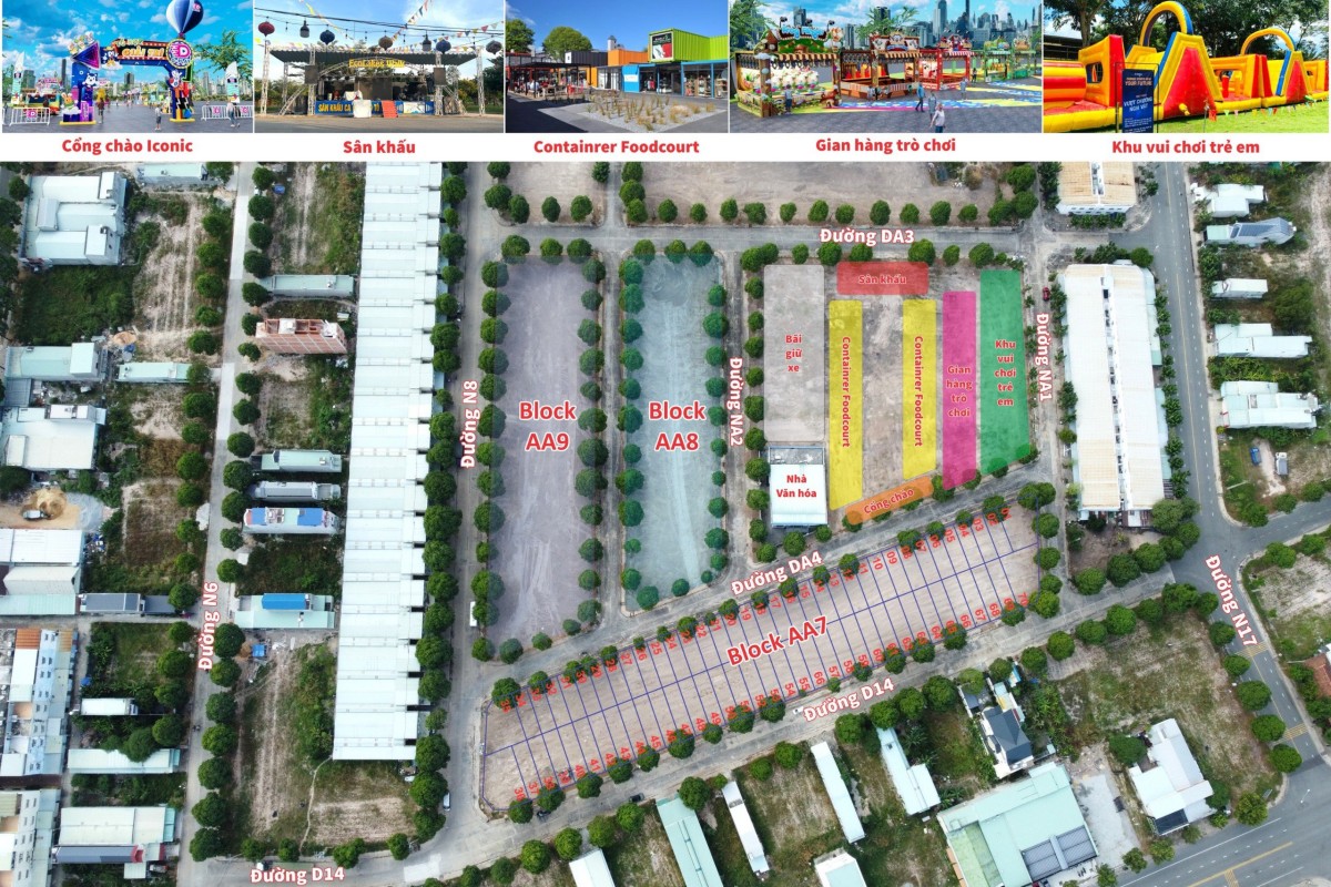 Mặt bằng tổng thể Phố thương mại TTM Mall Bình Dương